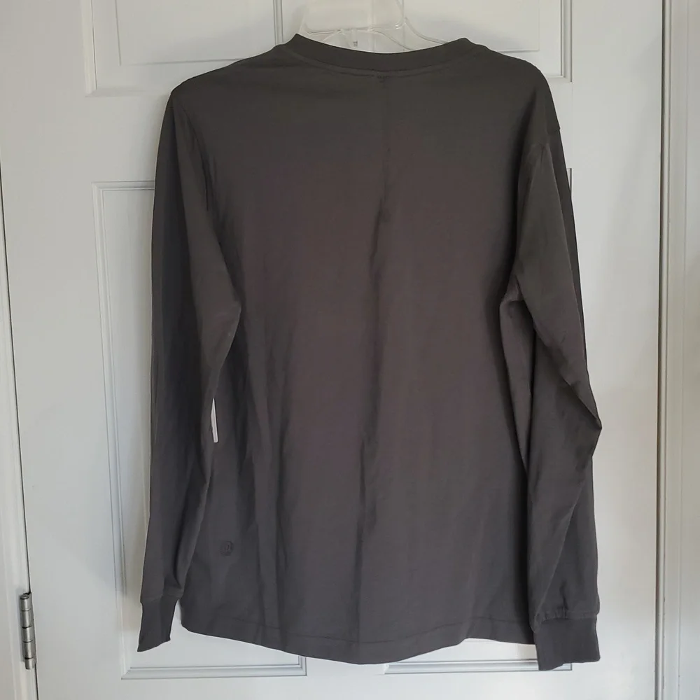 NWT Lululemon All Yours Cotton Long Sleeve Sz S(sz6) ONXY Gray - Picture 3 of 5